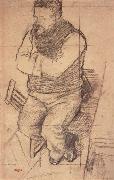 Edgar Degas Study for Diego Martelli oil